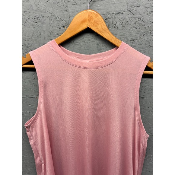 Lululemon Split-Back Training Tank Women's Size M Pink Lightweight Relaxed Fit - Picture 2 of 8